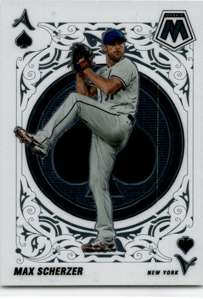 2022 Panini Mosaic Aces #A-10 Max Scherzer New York Mets