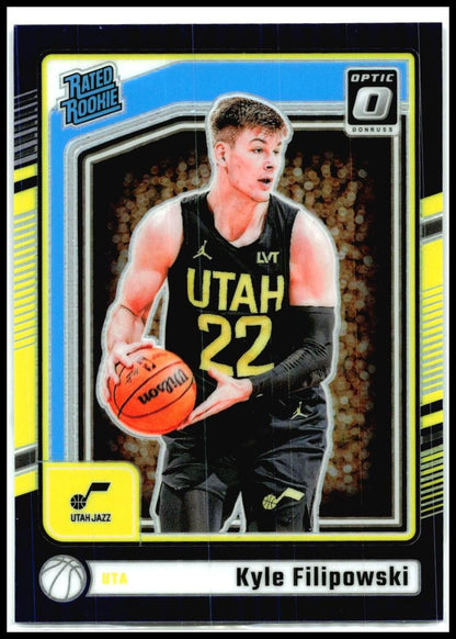 2024-25 Donruss Optic Purple #300 Kyle Filipowski Rookie Utah Jazz