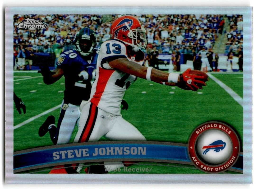 2011 Topps Chrome Refractor Steve Johnson Buffalo Bills #147