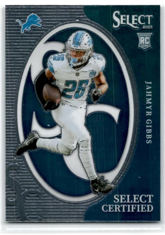 2023 Panini Select Select Certified Rookies #CRO-JGI Jahmyr Gibbs Detroit Lions