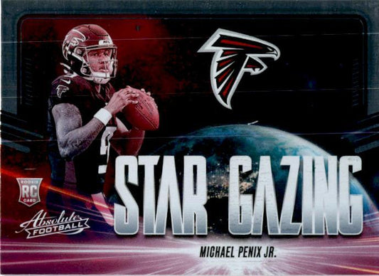 2024 Panini Absolute Star Gazing #SG-MPJ Michael Penix Jr. Atlanta Falcons