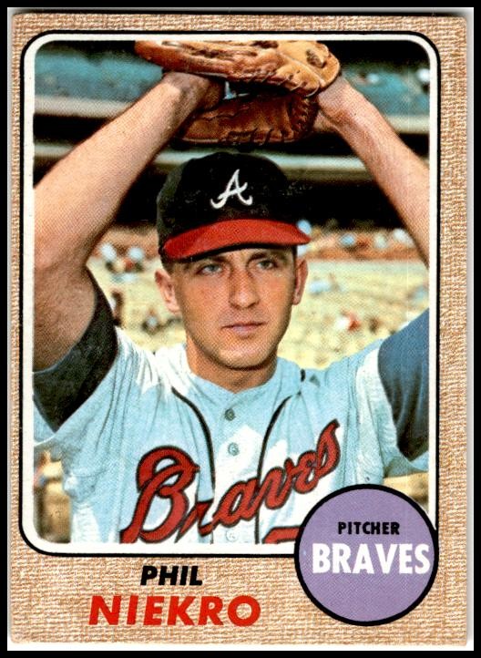 1968 Topps #257 Phil Niekro Atlanta Braves