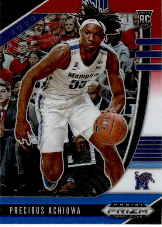 2020   Prizm Draft Picks Collegiate Red, White, and Blue #8 Precious Achiuwa