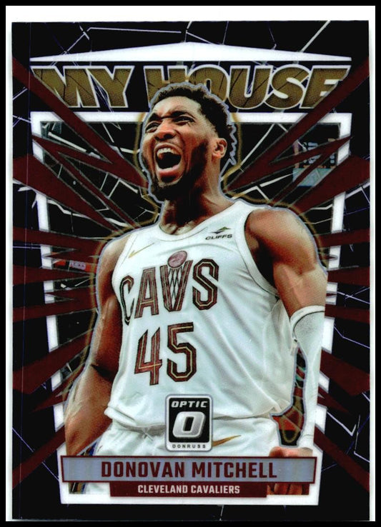 2023-24 Donruss Optic My House Purple #13 Donovan Mitchell Cleveland Cavaliers