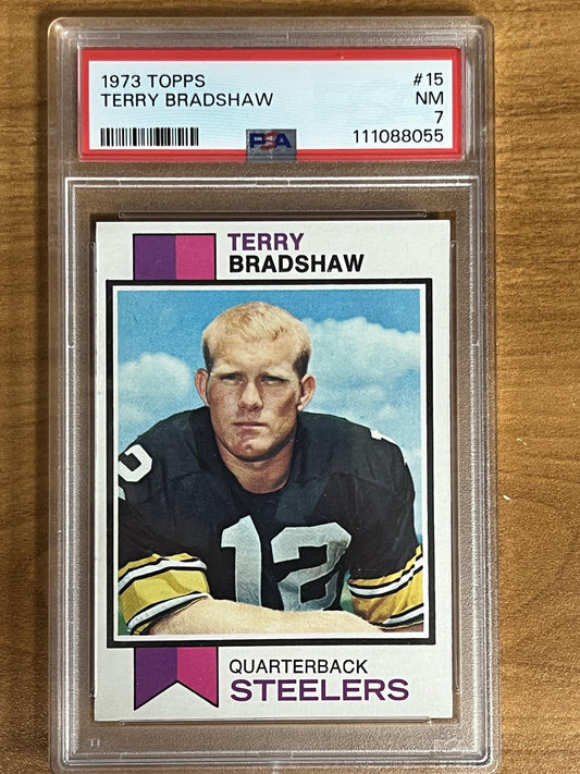 1973 Topps #15 Terry Bradshaw Pittsburgh Steelers