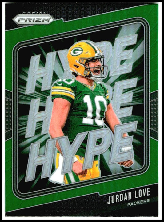2024 Panini Prizm Hype Green Prizm #2 Jordan Love Green Bay Packers
