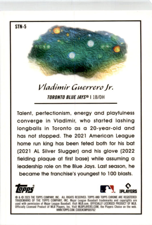 2023 Topps Chrome Cosmic Stars in the Night #STN-5 Vladimir Guerrero Toronto