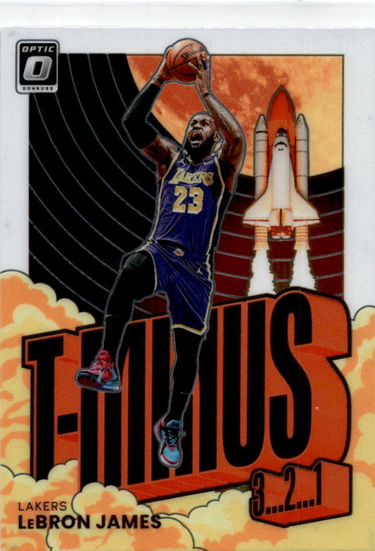2021-22 Donruss Optic T-Minus 3...2...1...  #2 LeBron James Lakers