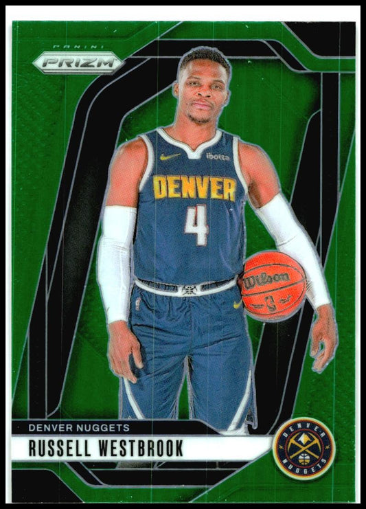 2024-25 Panini Prizm Green #157 Russell Westbrook Denver Nuggets