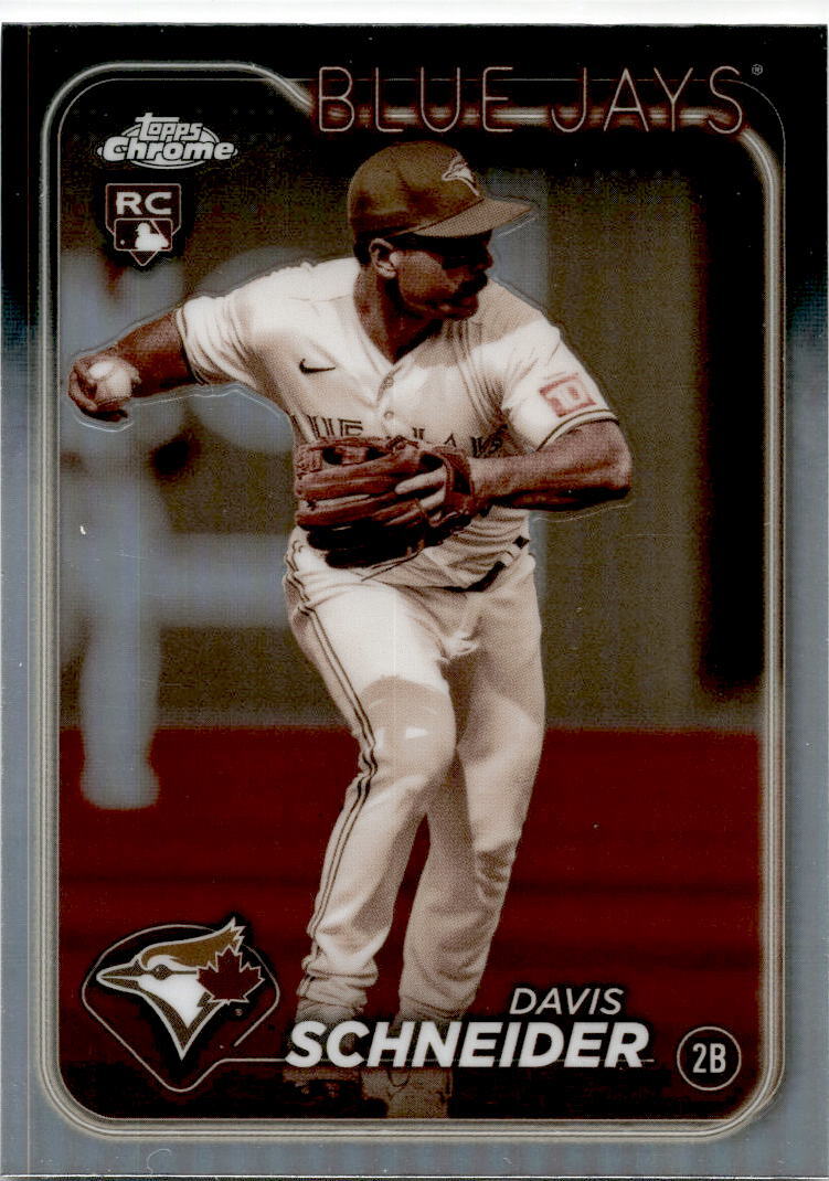 2024 Topps Chrome Sepia Refractors #290 Davis Schneider Rookie Toronto Blue Jays