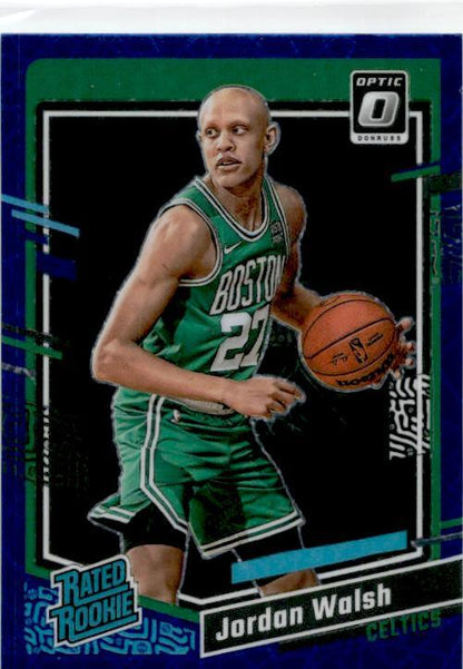 2023-24 Donruss Optic Blue Velocity #227 Jordan Walsh Rookie Boston Celtics