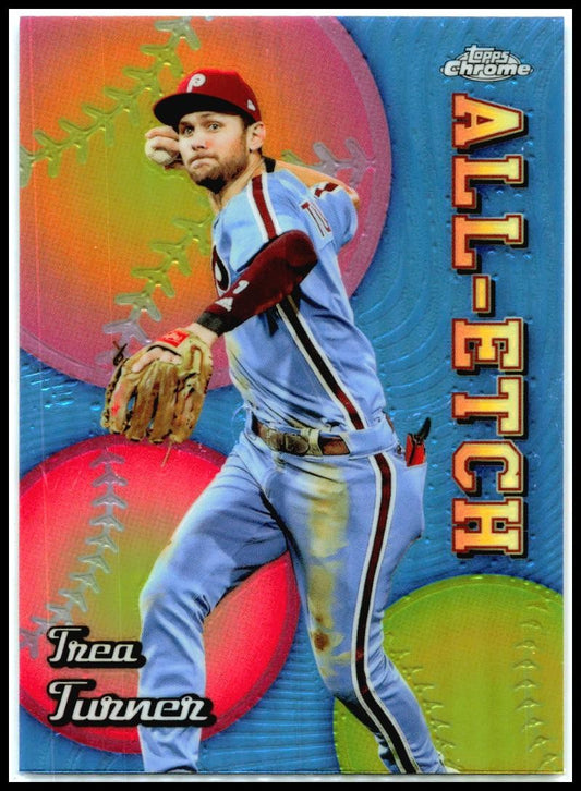 2024 Topps Chrome Chrome All-Etch #CAE-11 Trea Turner Philadelphia Phillies
