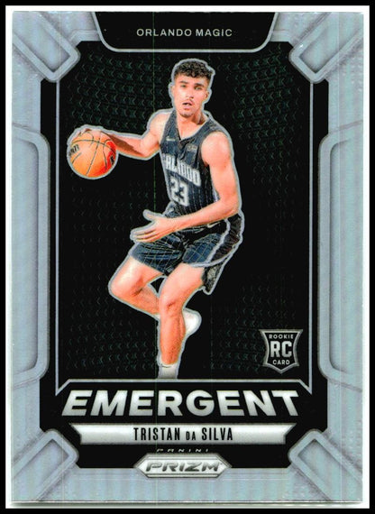 2024-25 Panini Prizm Emergent Prizms Silver #23 Tristan da Silva Orlando Magic