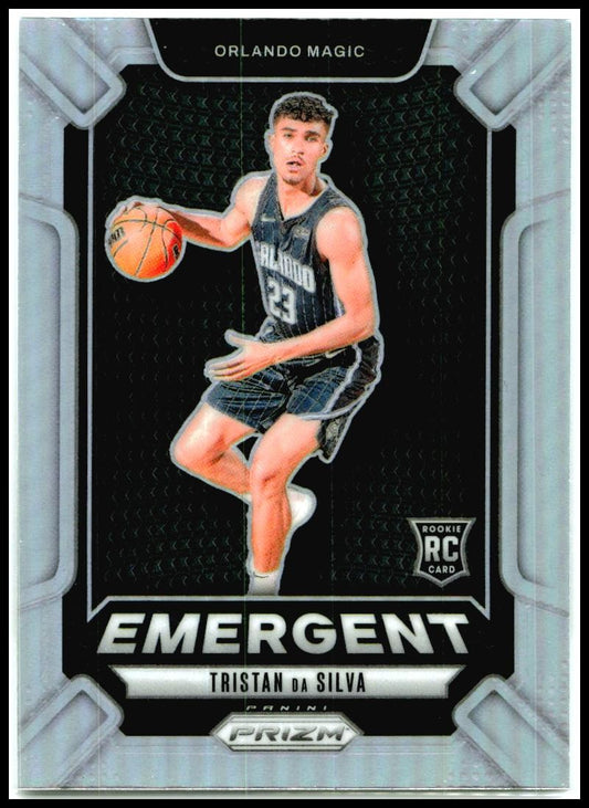 2024-25 Panini Prizm Emergent Prizms Silver #23 Tristan da Silva Orlando Magic