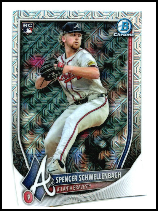 2025 Bowman Chrome Mojo Refractor #78 Spencer Schwellenbach Rookie Braves