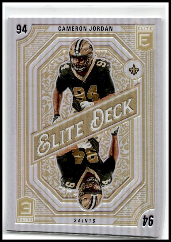 2024 Donruss Elite Elite Deck #19 Cameron Jordan New Orleans Saints
