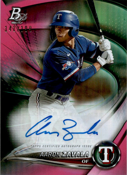 2022 Bowman Platinum #TOP-38  Aaron Zavala 141/199
