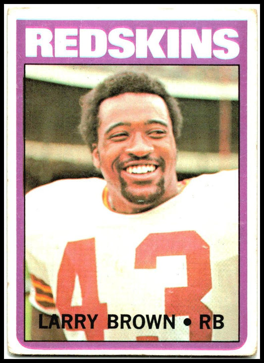 1972 Topps #95 Larry Brown Washington Redskins