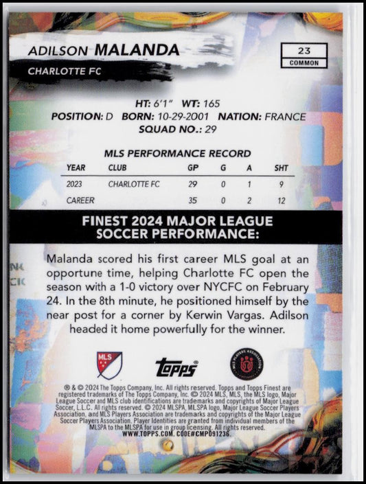 2024 Finest MLS #23 Adilson Malanda