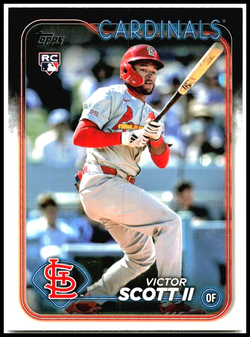 2024 Topps Update #US2 Victor Scott II Rookie St. Louis Cardinals
