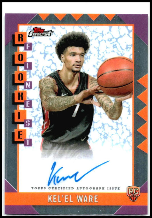 2024-25 Finest Rookie Finest Autographs #RFA-KW Kel'el Ware Auto Miami Heat