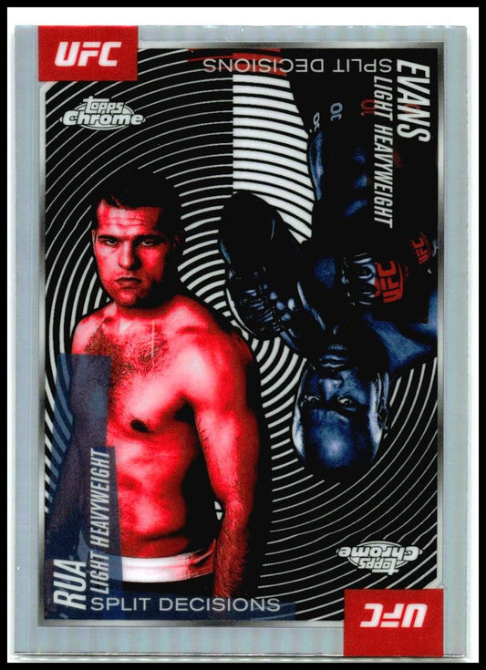 2025 Topps Chrome UFC Split Decision #SDS-15 Rashad Evans / Shogun Rua