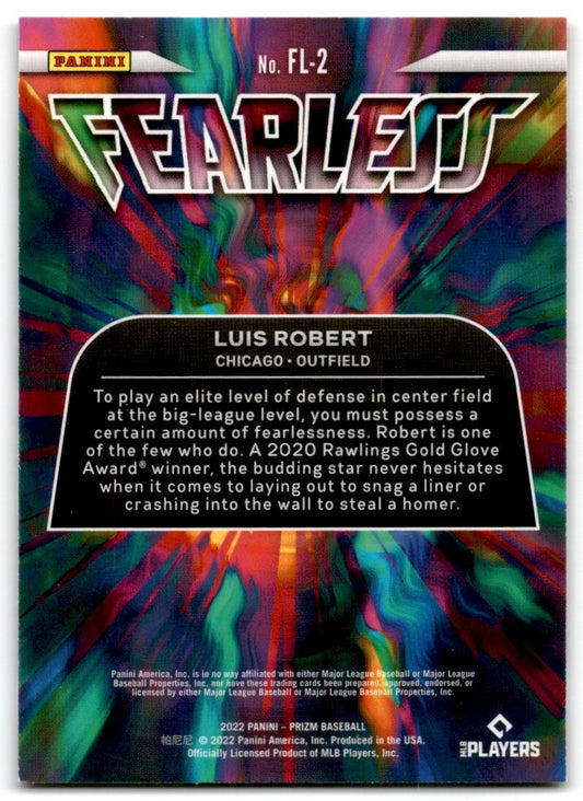2022 Panini Prizm Fearless Luis Robert Chicago White Sox #FL-2