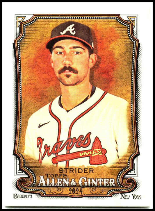 2024 Topps Allen & Ginter Silver Portrait #230 Spencer Strider Atlanta Braves