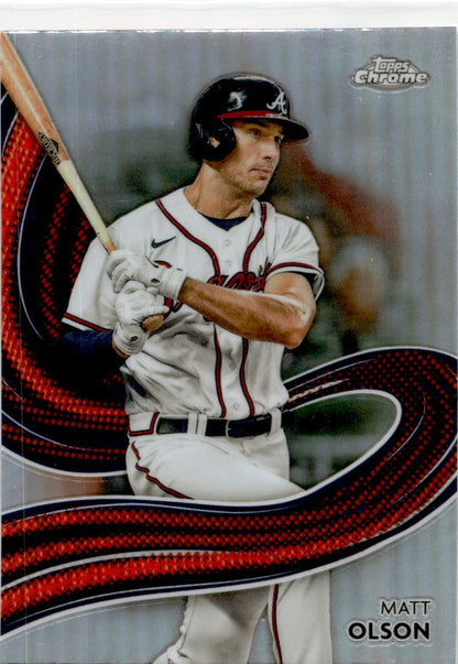 2024 Topps Chrome Strokes #S-13 Matt Olson Atlanta Braves
