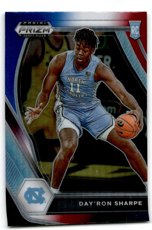 2021-22 Red White & Blue Prizm Day'Ron Sharpe Brooklyn Nets #25