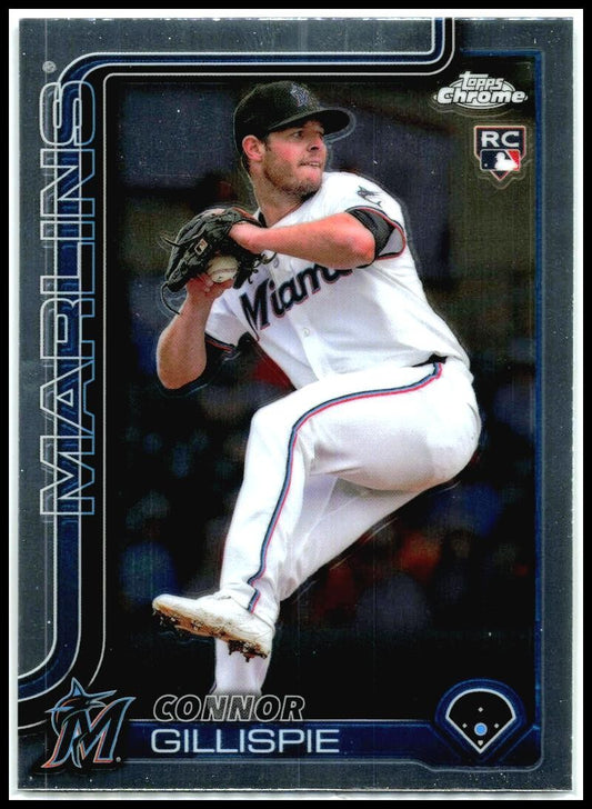 2025 Topps Chrome #26 Connor Gillispie Rookie Miami Marlins