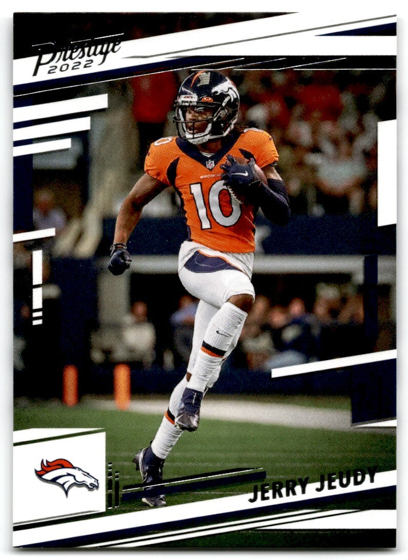 2022 Panini Prestige Jerry Jeudy Denver Broncos #90 Die-Cut