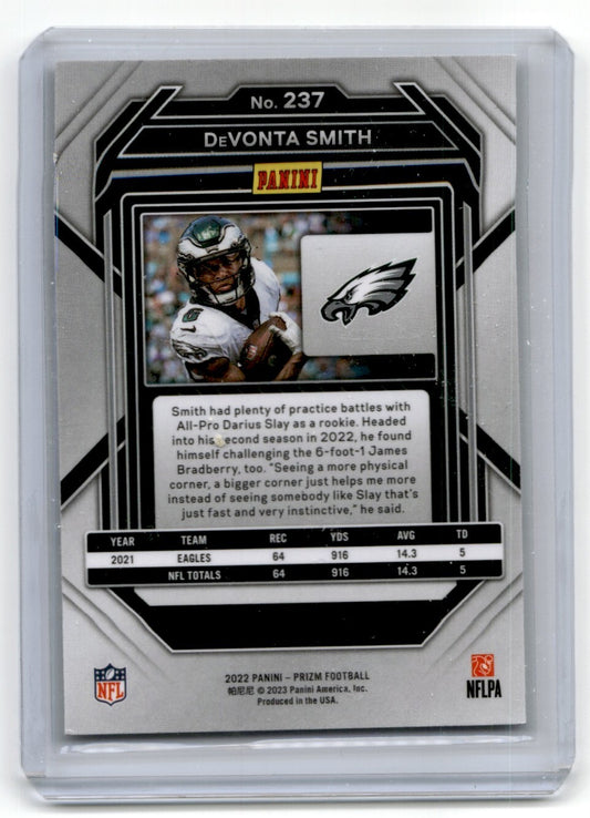 2022 Panini Prizm DeVonta Smith Philadelphia Eagles #237