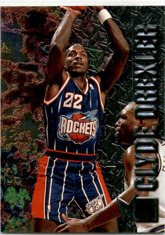 1996-97 Metal #36 Clyde Drexler Houston Rockets