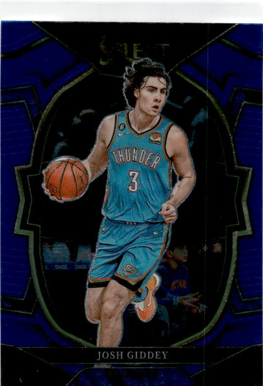 2022-23 Panini Select Blue #60 Josh Giddey Oklahoma City Thunder
