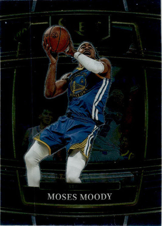 2021-22 Panini Select Blue #62 Moses Moody Rookie Golden State Warriors