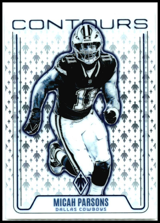 2024 Panini Phoenix Contours #CON-MPS Micah Parsons Dallas Cowboys