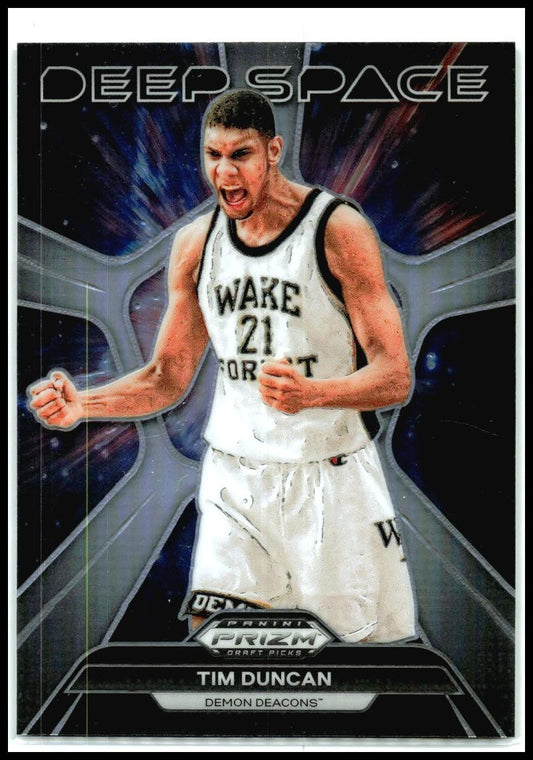 2024 Panini Prizm Draft Picks Deep Space Prizms Silver #24 Tim Duncan Spurs