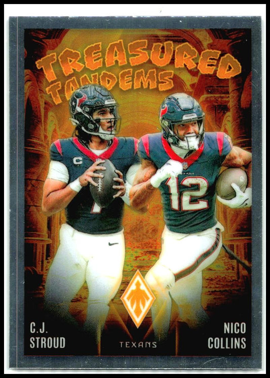 2024 Panini Phoenix Treasured Tandems #TT-HOU C.J. Stroud / Nico Collins Texans