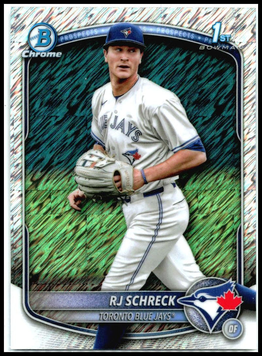2025 Bowman Chrome Shimmer #BCP-181 RJ Schreck Blue Jays