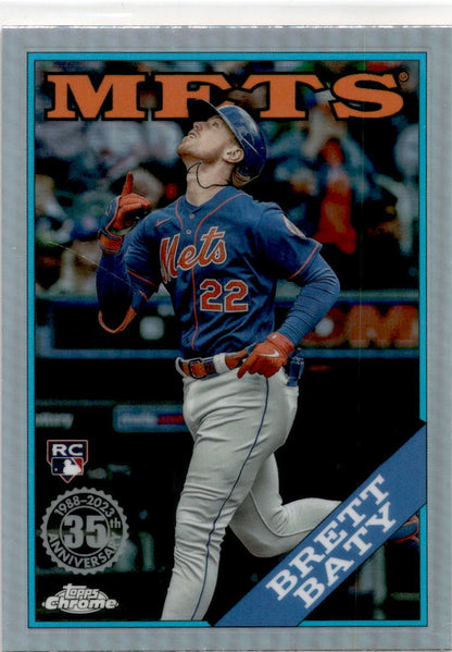 2023 Topps Chrome Update #88CU-15 Brett Baty RC New York Mets