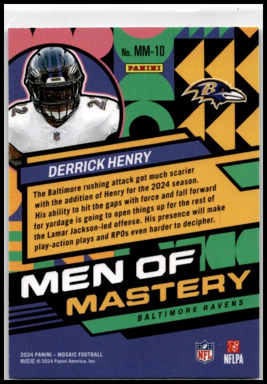2024 Mosaic #MM-10 Derrick Henry Ravens