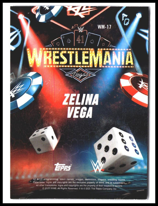 2025 Topps WWE WrestleMania 41 (Las Vegas Exclusive) #WM-17 Zelina Vega