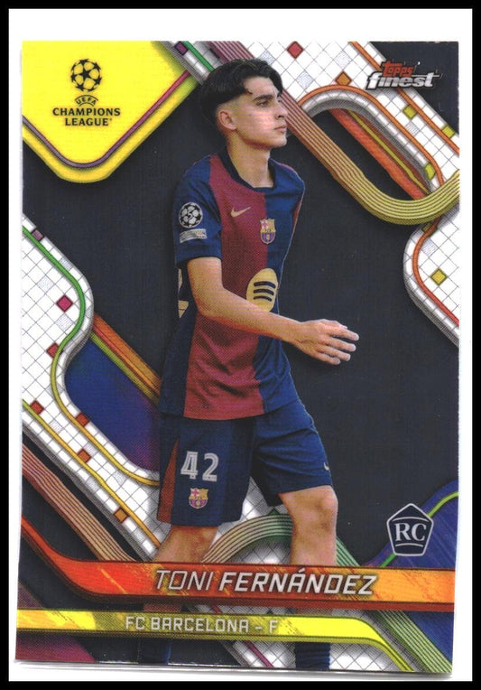 Toni Fernández #123 2024-25 Finest UEFA Club Competitions Rookie