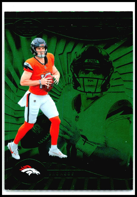 2024 Panini Illusions Emerald Trophy Collection #22 Bo Nix Rookie Denver Broncos