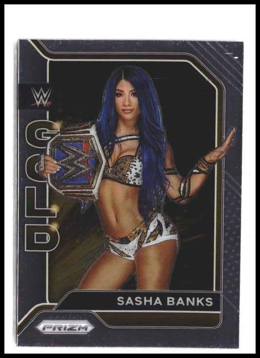 Sasha Banks #8 2022 Panini Prizm WWE WWE Gold