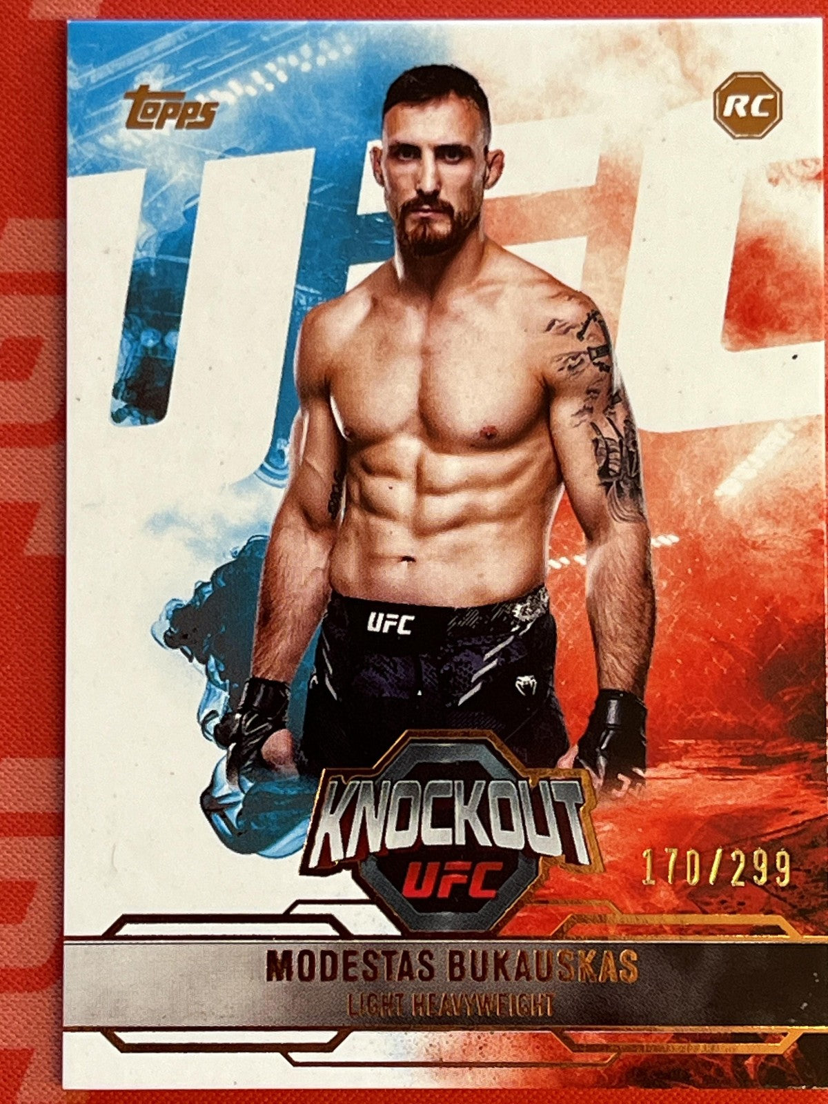 2025 Topps Knockout UFC Bronze /299 #92 Modestas Bukuskas