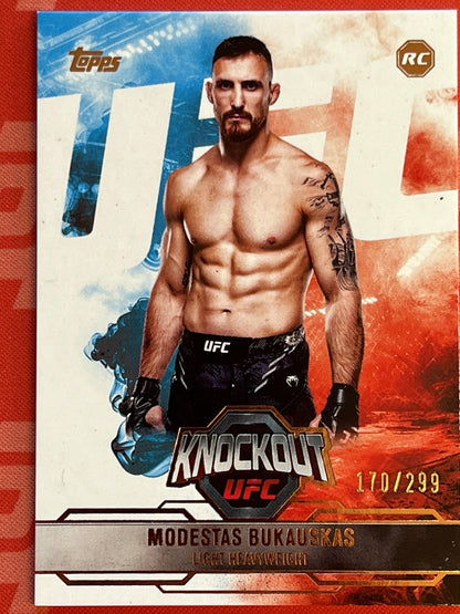 2025 Topps Knockout UFC Bronze /299 #92 Modestas Bukuskas