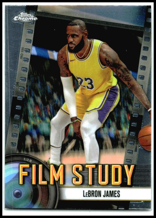 2024-25 Topps Chrome Film Study #FS-6 LeBron James Los Angeles Lakers