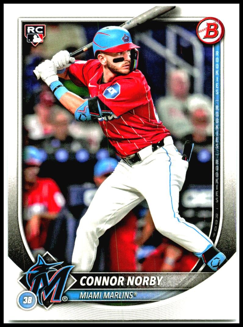 2025 Bowman #46 Connor Norby Rookie Miami Marlins